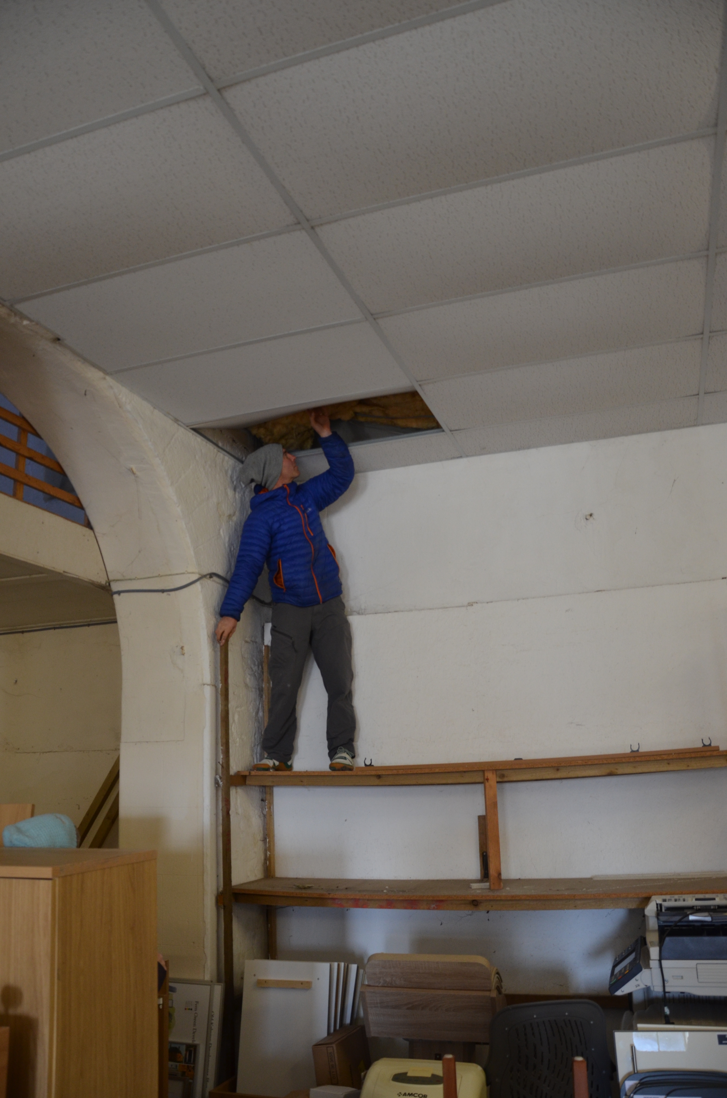 pre build checking ceiling cavity space rockburn indoor bouldering centre climbing centrein bridport dorset on the jurassic coast a good thing to do in bridport beaminster dorchester weymouth exeter bristol day out family time